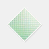 Diamond Trellis Sommer Grün - Weiß Serviette (Ecke)