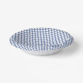 Diamond Trellis True Blue - White Pappteller (Gewinkelt)
