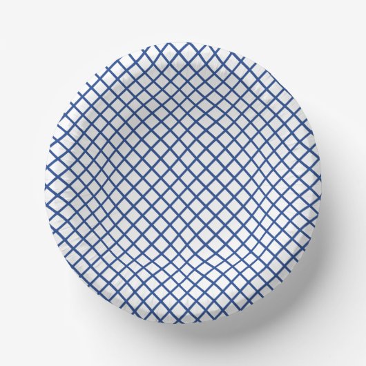 Diamond Trellis True Blue - White Pappteller (Vorderseite)