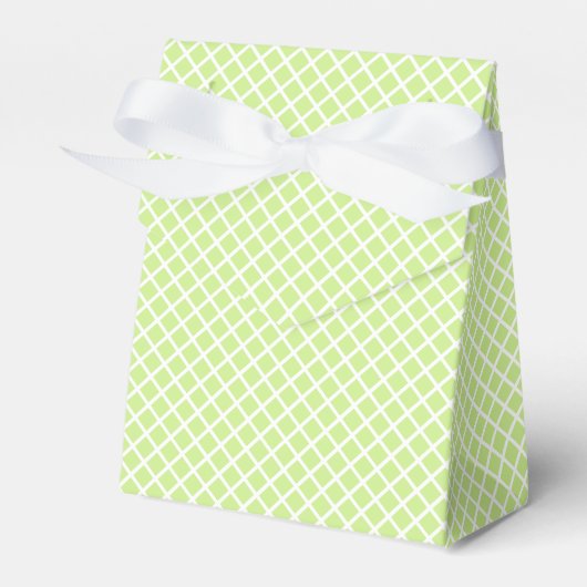 Diamond Trellis White - Frühlingsgrün Geschenkschachtel (Vorderseite)