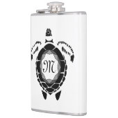 Diamond Turtle Shellback Monogram Flachmann (Links)