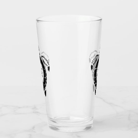 Diamond Turtle Shellback Monogram Glas (Rechts)