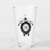 Diamond Turtle Shellback Monogram Glas (Vorderseite)