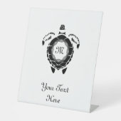 Diamond Turtle Shellback Monogram Sockelschild (Vorderseite)