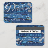 Diamond- und Denim-Party Einladungen (Vorne/Hinten)