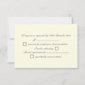 Diamond und Pearl Broach über Umschlag-UAWG RSVP Karte (Rückseite)