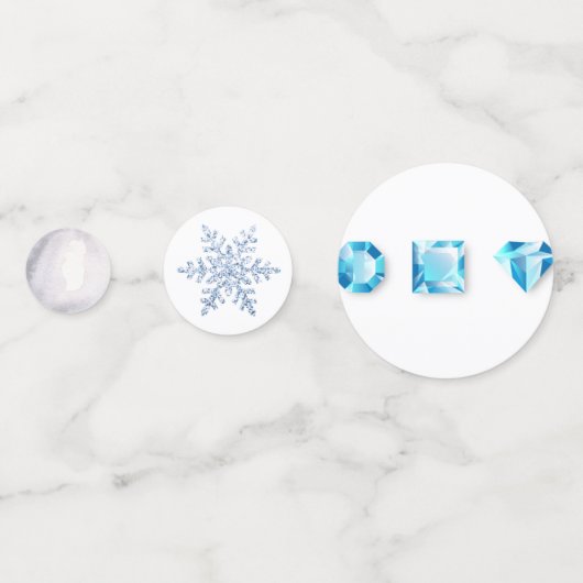 Diamond und Pearl Konfetti (Rückseiten)