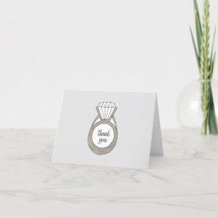 Diamond Verlobung Ring Wedding Brautparty Dankeskarte