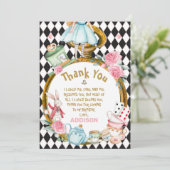 Diamond Watch Alice Wonderland Danke Karte (Stehend Vorderseite)