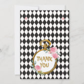 Diamond Watch Alice Wonderland Danke Karte (Rückseite)