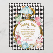 Diamond Watch Alice Wonderland Danke Karte (Vorne/Hinten)