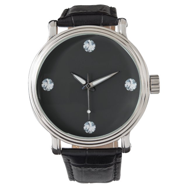 Diamond Watch Imitate Diamond Look Armbanduhr (Vorderseite)