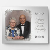 Diamond Wedding Anniversary Foto Plaque Fotoplatte (Vorderseite)