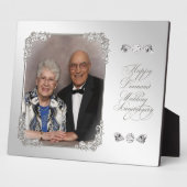 Diamond Wedding Anniversary Foto Plaque Fotoplatte (Seite)