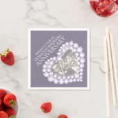 Diamond Wedding Anniversary Foto Servietten (Beispiel)