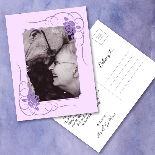 Diamond Wedding Anniversary Foto Vielen Dank Postkarte