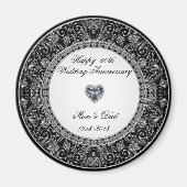 Diamond Wedding Anniversary Magnet (Vorne)