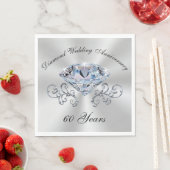 Diamond Wedding Anniversary Napkins BULK Rabatte Serviette (Beispiel)