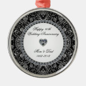 Diamond Wedding Anniversary Ornament (Vorne)