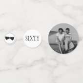 Diamond Wedding Anniversary Party Konfetti (Vorderseiten)