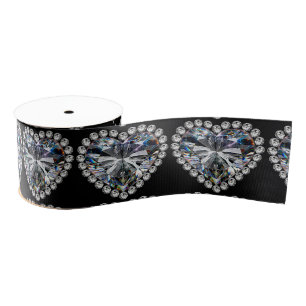 Diamond Wedding Anniversary Ribbon Ripsband