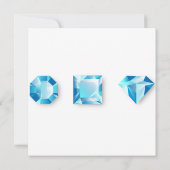 Diamond Wedding Danke-Card Dankeskarte (Rückseite)