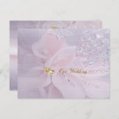 Diamond Wedding Einladung Postcard (Vorne/Hinten)