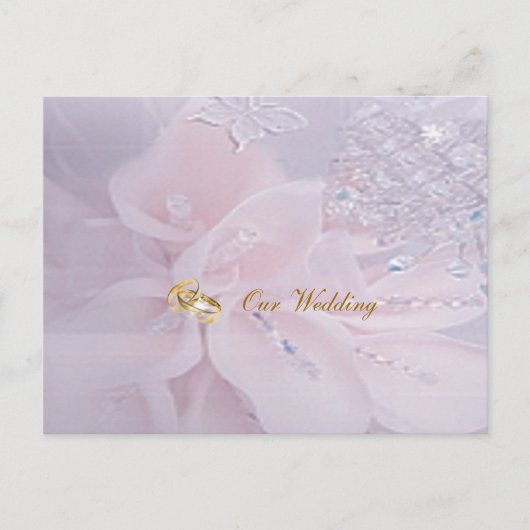 Diamond Wedding Einladung Postcard (Vorderseite)