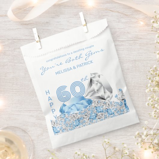 Diamond Wedding Jubiläum Fvor Bags Geschenktütchen (Ausgeschnitten)