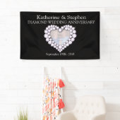 Diamond Wedding Jubiläum schwarzes Banner (Insitu)