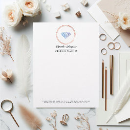 Diamond Wedding Planner Business Branding Briefbogen
