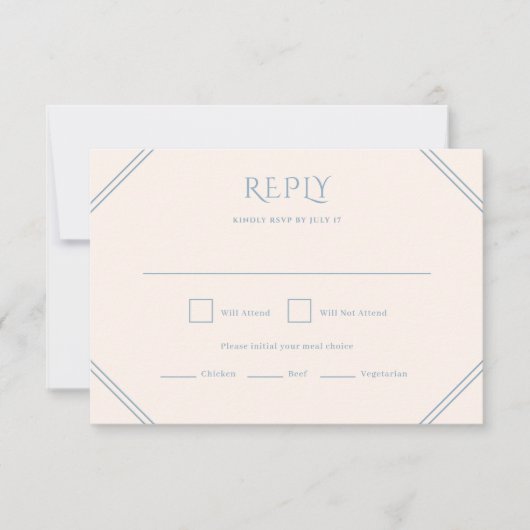 Diamond Wedding RSVP Card (Vorderseite)
