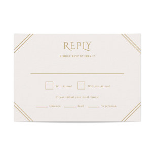 Diamond Wedding RSVP Card