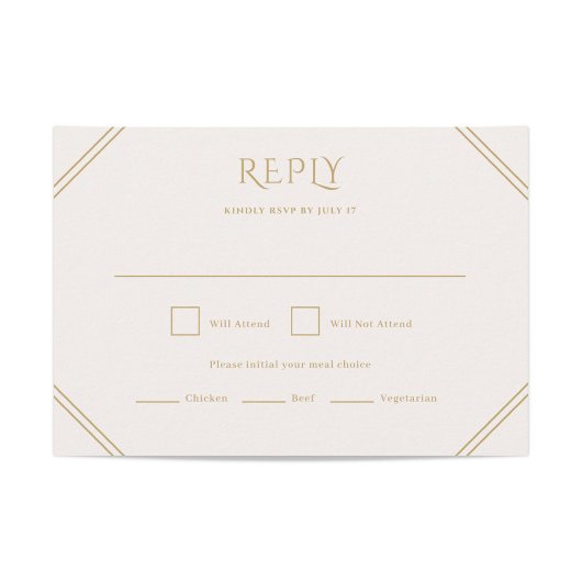 Diamond Wedding RSVP Card