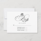 Diamond Wedding RSVP Card Karte (Vorderseite)
