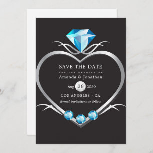 Diamond Wedding Save The Date