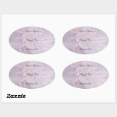 Diamond Wedding Vielen Dank Ovaler Aufkleber (Blatt)