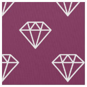 Diamond - White on Deep Crimson 660036 Stoff (Nahaufnahme)