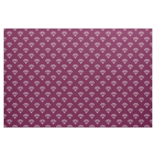 Diamond - White on Deep Crimson 660036 Stoff (Yard (91,4 cm))
