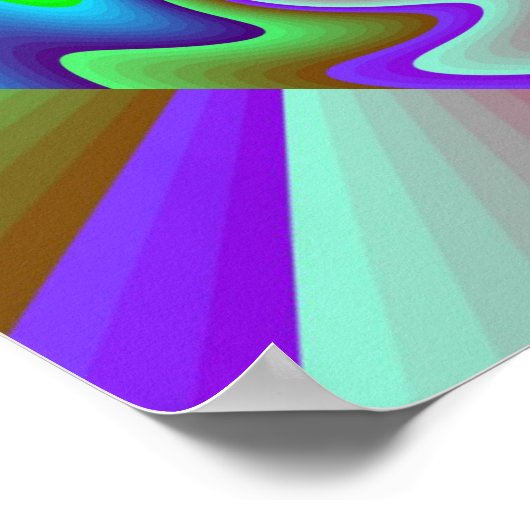 Diamond Zig Zag Poster (Ecke)