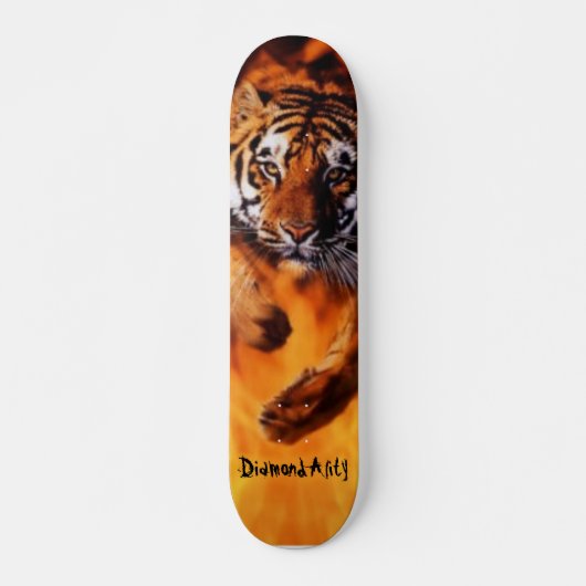 Diamondality loderndes Tiger-Skateboard Skateboard (Vorne)
