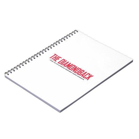 Diamondback Spiral Notebook Modern Logo Notizblock (Linke Seite)
