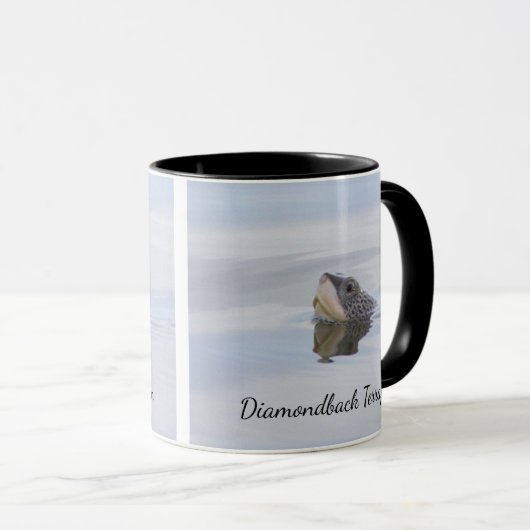Diamondback Terrapin Face Mug Tasse (VorderseiteRechts)