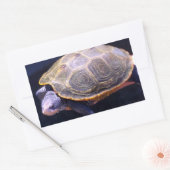 Diamondback Turtle Rechteckiger Aufkleber (Umschlag)