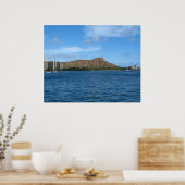 Diamondhead Oahu Hawaii Poster (Küche)