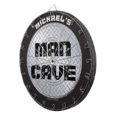 Diamondplate Industrial Man Cave Dartboard Dartscheibe (Vorderseite rechts)