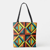 Diamonds Allover Tote Bag Tasche (Rückseite)