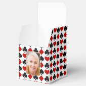 Diamonds and Hearts Vertical Photo Template Geschenkschachtel (Geöffnet)