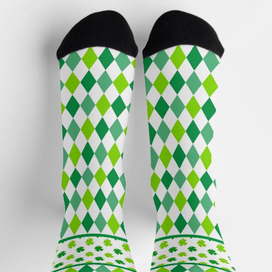 Diamonds And Shamrocks All-Over-Print Socks Socken (Oben)