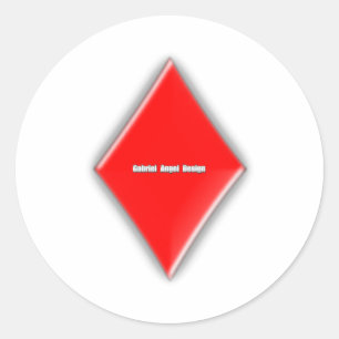 Diamonds Anzug Runder Aufkleber